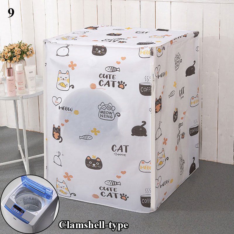 Housse de Protection pour Machine à laver, imprimé géométrique, Protection contre la poussière, étui étanche pour Machine à laver/chargement frontal: 9