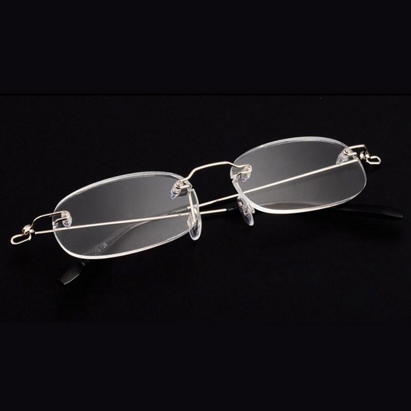 Kantfri metalramme nærsynede briller ultralette kortsigtede nærsynethed briller kvinder mænd  -1.0 -1.5 -2 -2.5 -3 -3.5 -4.0