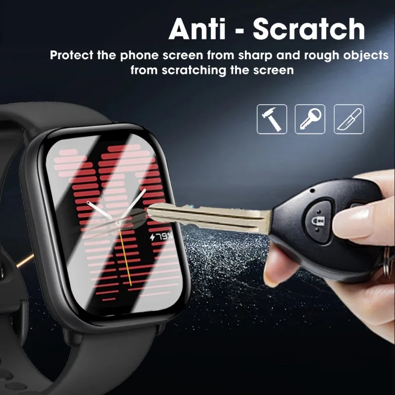 Flexibele schermbeschermer met volledige dekking voor Amazfit Active Anti-kras horlogeaccessoires voor Amazfit Active HD-beschermfolie
