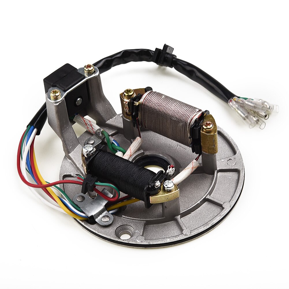Accesorio de bobina Magneto de 1 pieza, rotor de recogida de placa del estator de la motocicleta, piezas automotrices de 90CC, 110cc, 125cc