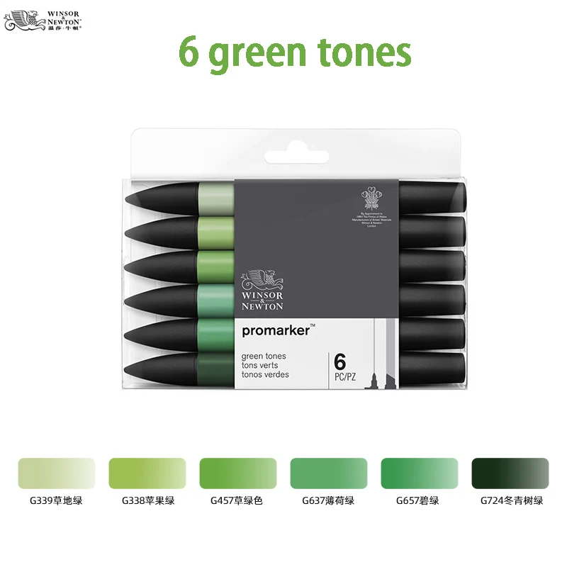 WINSOR & NEWTON Alcohol Based Promarker 6/12/24/48/96 Colors Set Twin/ Double Tip Marker Pens Pro Marker For Artists: WHITE