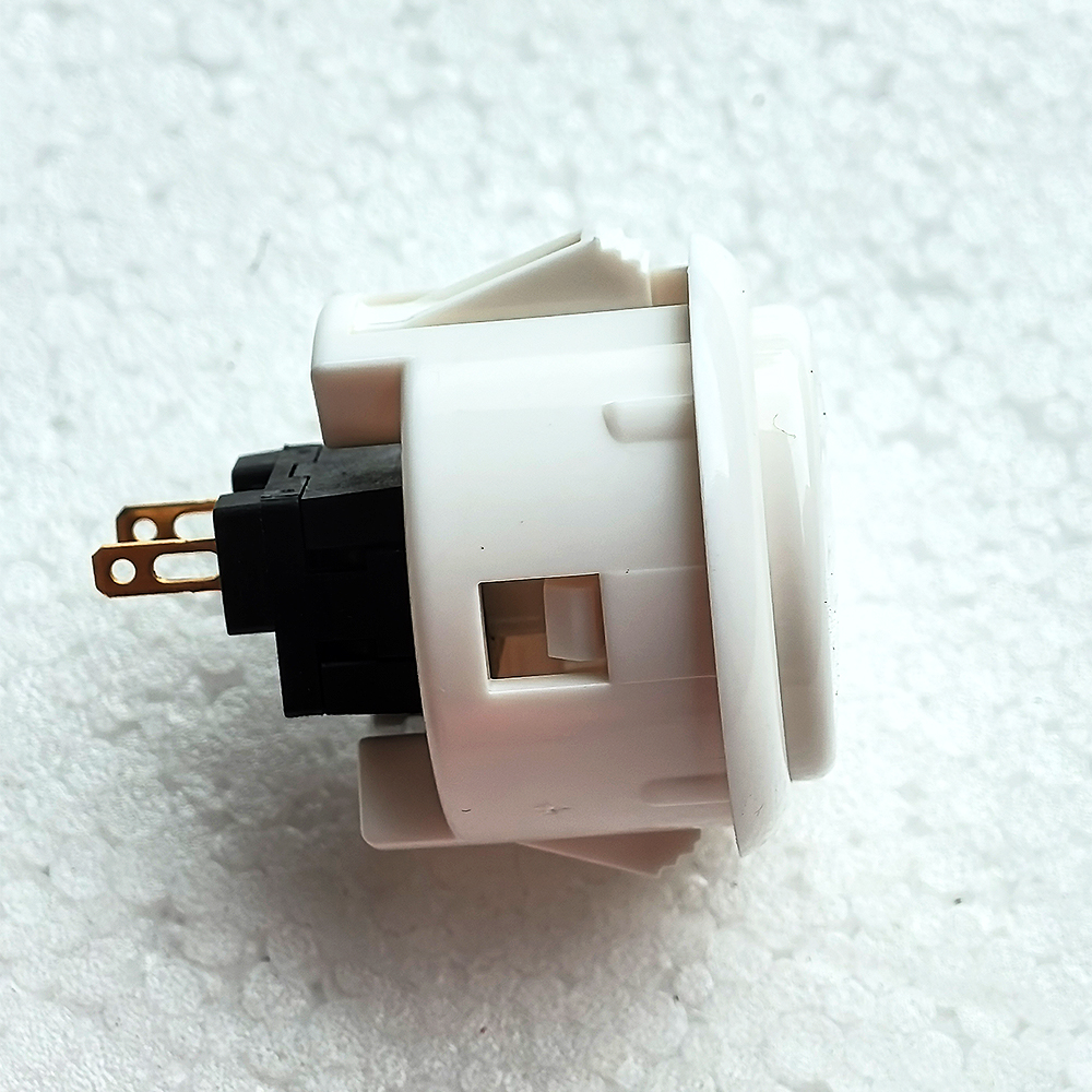 Japan Original SANWA Push Button OBSF 30mm 24mm Coin Neo Geo Board Box Arcade Game Machine Hitbox Controller Joystick DIY Parts: WHITE