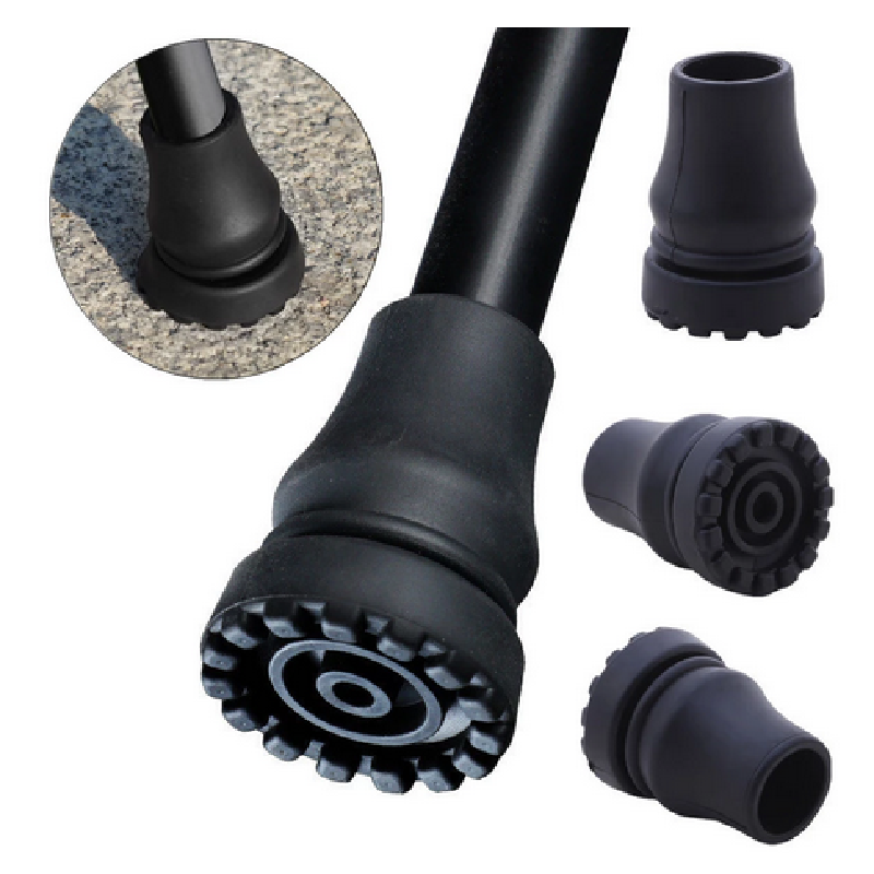 Tapa de almohadilla de goma de 19mm y 22mm, bastón antideslizante para caminar, muleta, bastón, almohadillas protectoras inferiores, Protector de cubierta, punta para poste de escalada y senderismo