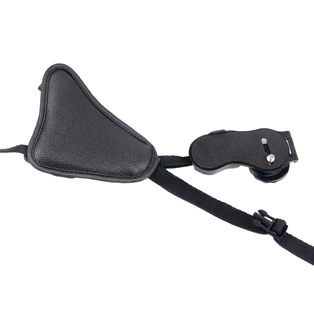 Camera Strap Photography Accessories For DSLR Hand Grip Wrist Belt PU Leather Adjustable With Screw Anti-slip Triangular