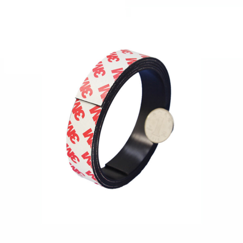 1 måler/parti 10*1 10*1.5 10*2mm selvklebende fleksibel myk magnetstrimmel gummimagnettape sterk fleksibel magnetstripe