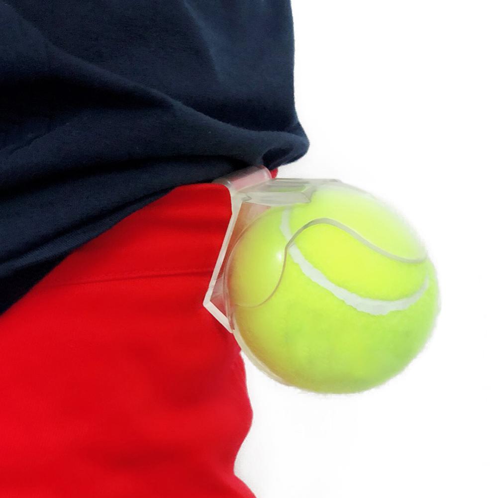 Durable Portable Tennis Ball Clip Tennis Ball Holder Waist Clip Transparent Holds Training Equipment Tennis Ball Accessories