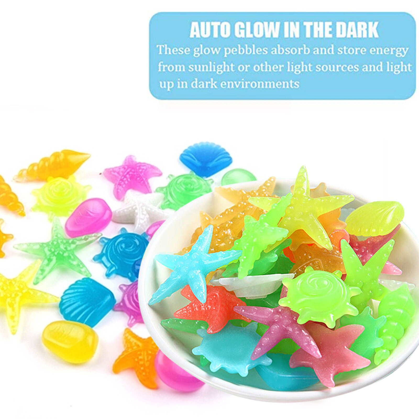 Glow In The Dark Garden Pebbles Glow Stones Rocks For Walkways Garden Path Patio Lawn Garden Yard Decoration Stone Ornament