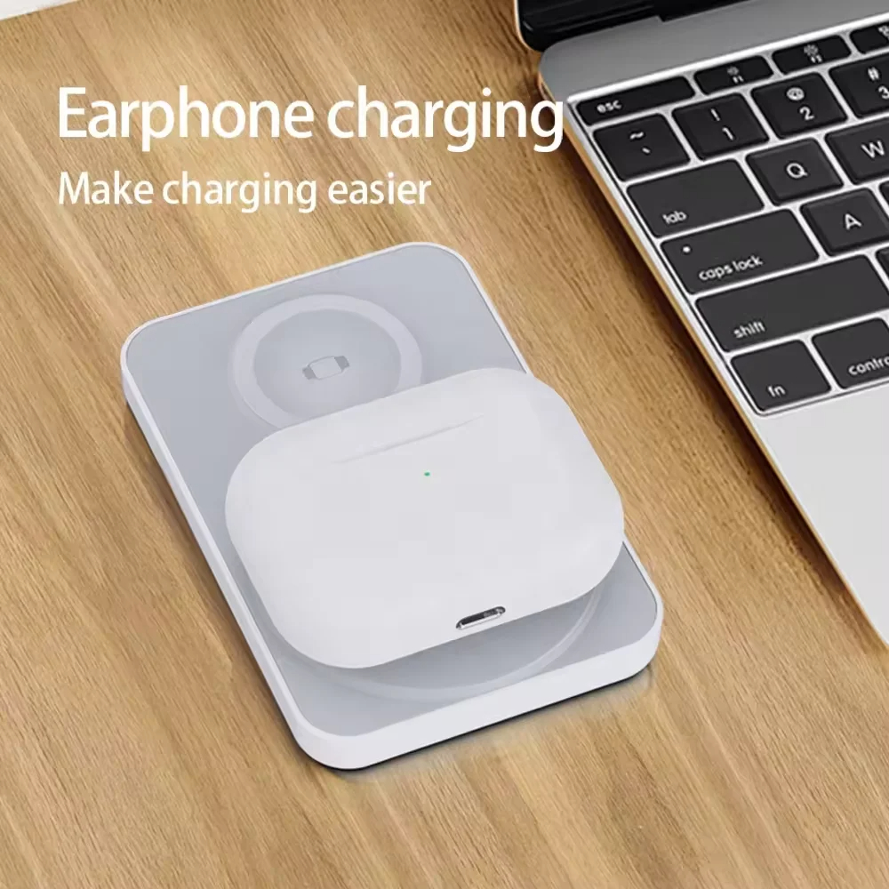 3-In-1 Magnetic Powerbank For Iphone Airpods Apple Watch Wireless Charger Portable External Battery Macsafe Power Bank