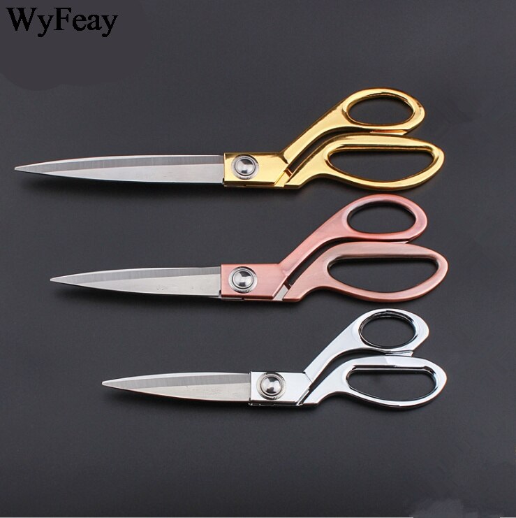 Stainless Sewing Scissors Shears Tools DIY Multi-functional gold Steel Heavy Duty Tailor's Scissors fabric Scissors