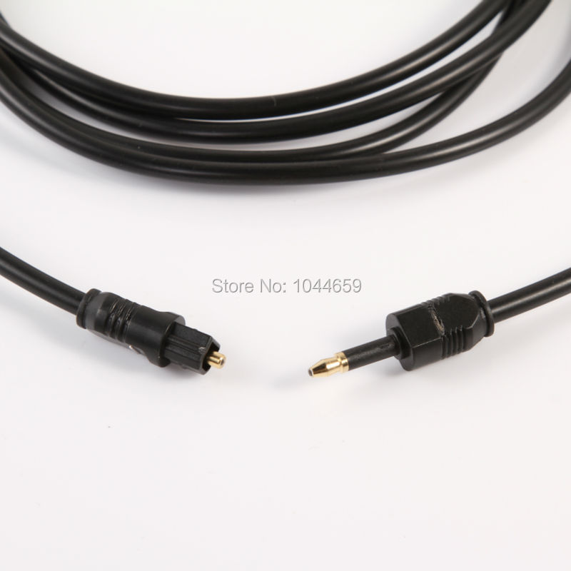 Cyfrowy Toslink robić mini kabel Toslink 3.5mm cyfrowy optyczny przewód audio SPDIF światłowodowe kabel okrągły kwadrat