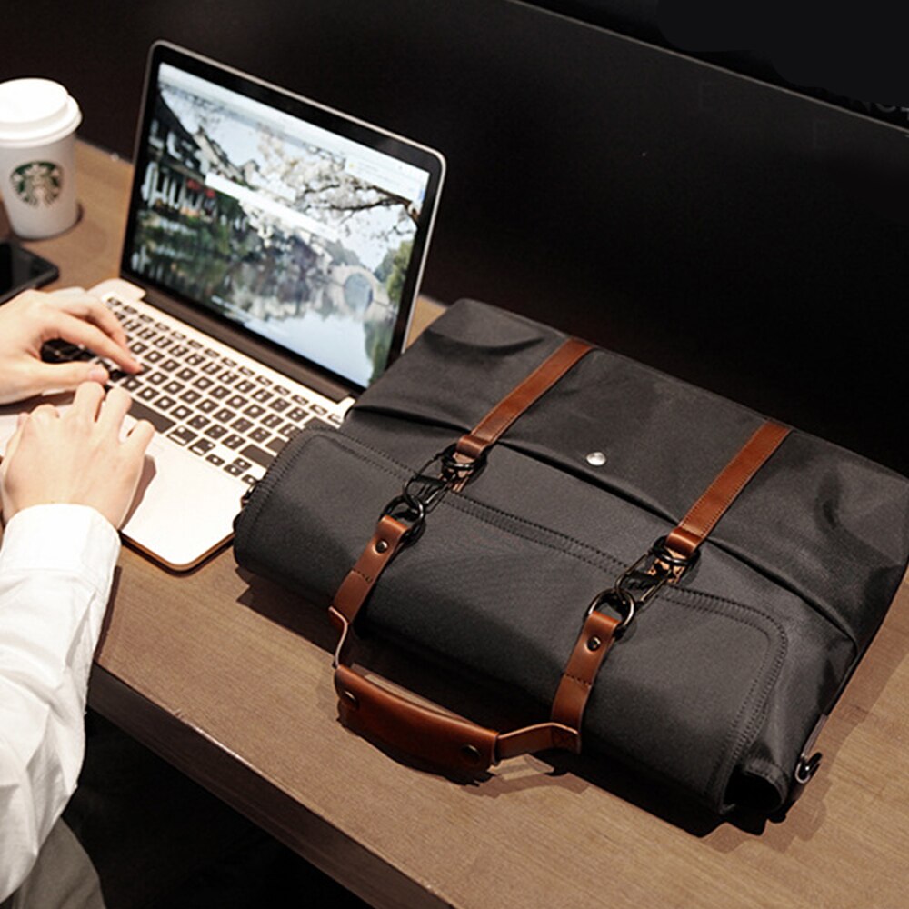 Vanntette menn forretningskofferter mannlig crossbody skulderveske nylon laptop messenger bags enkle reise uformelle håndvesker  xa636zc