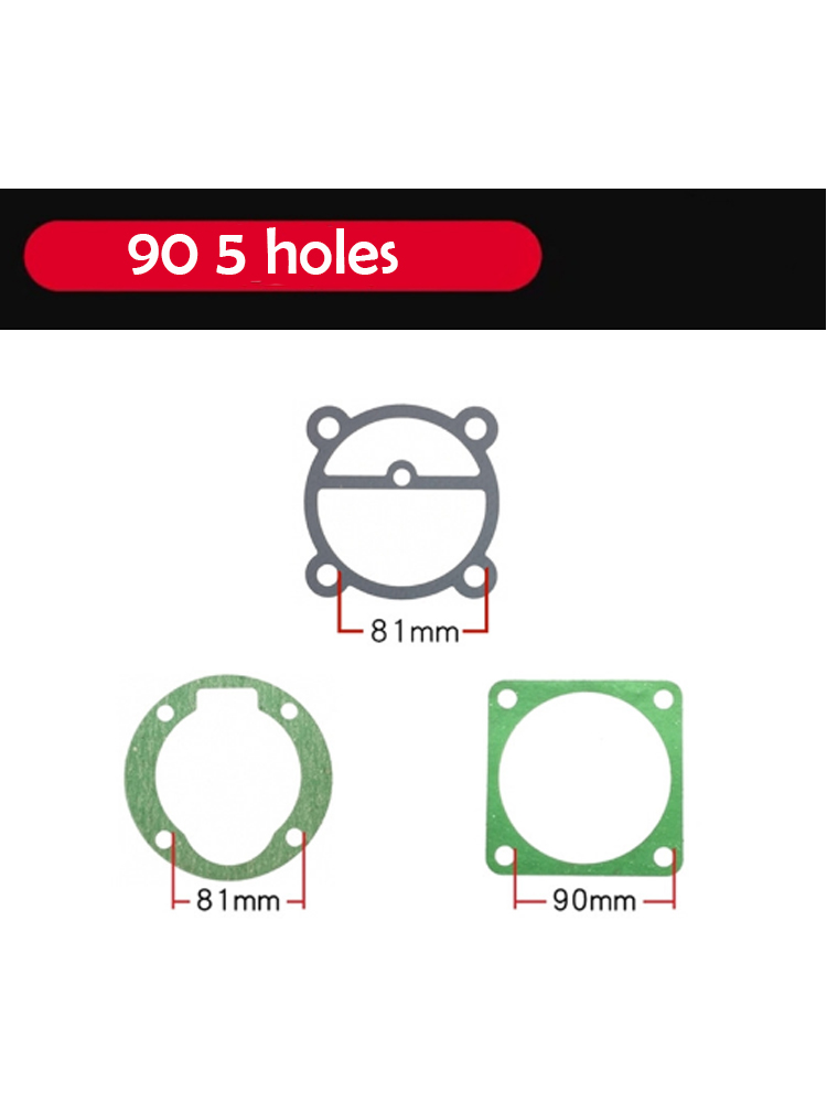 1 set/3pcs Paper Pad Clip Steel Sheet Air Compressor Cylinder Head Base Valve Plate Sealing Gasket Washers: Sky Blue