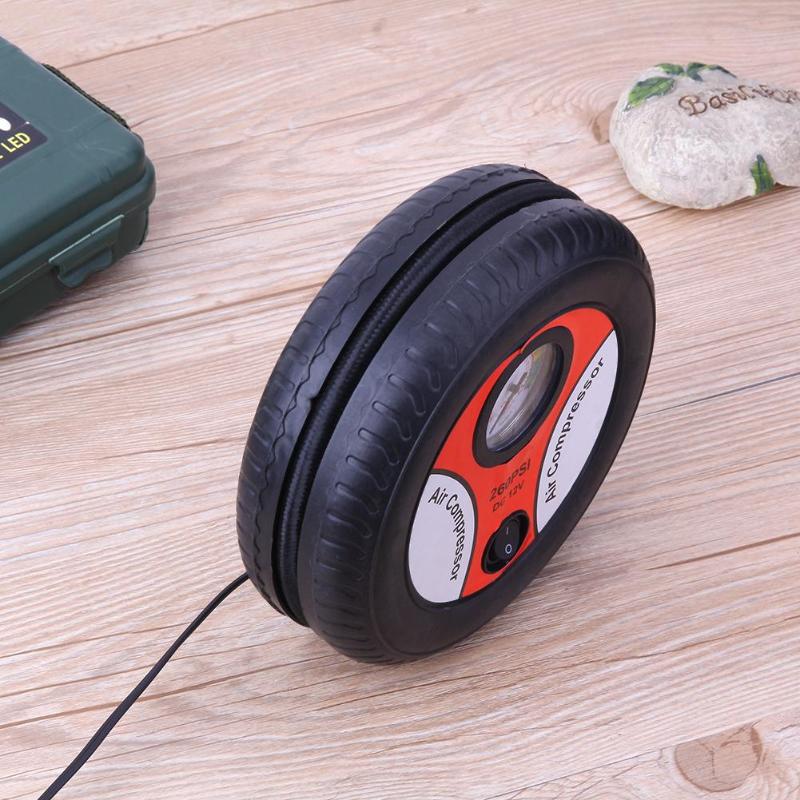 12V Air Pump Inflatable Pump Electric Tyre Pressure Monitor Compres Car Insurance Tire 19 Cylinder Mini Air Pump Power