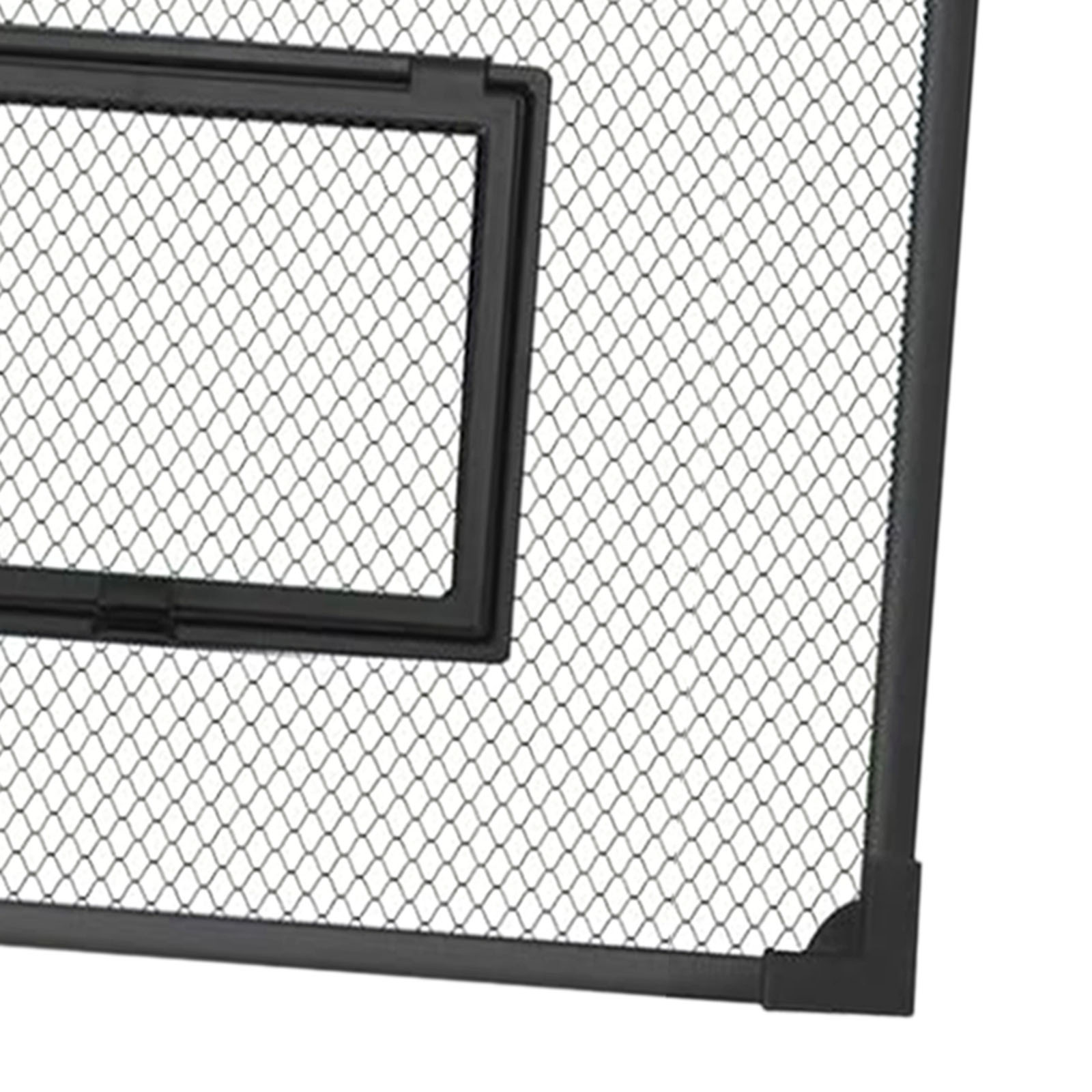 Fish Tank Cover Self Assembly Anti Jump Net Magnetic Black Mesh,Turtle Tank Net Fish Tank Top Protective Cover Replacement