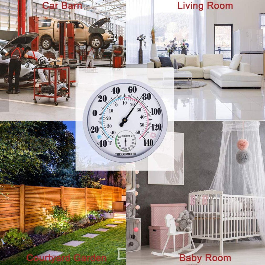 TH9250P-25CM Thermometer Plastic Shell Indoor Air Hygrometer Portable Outdoor Environmental Thermometer