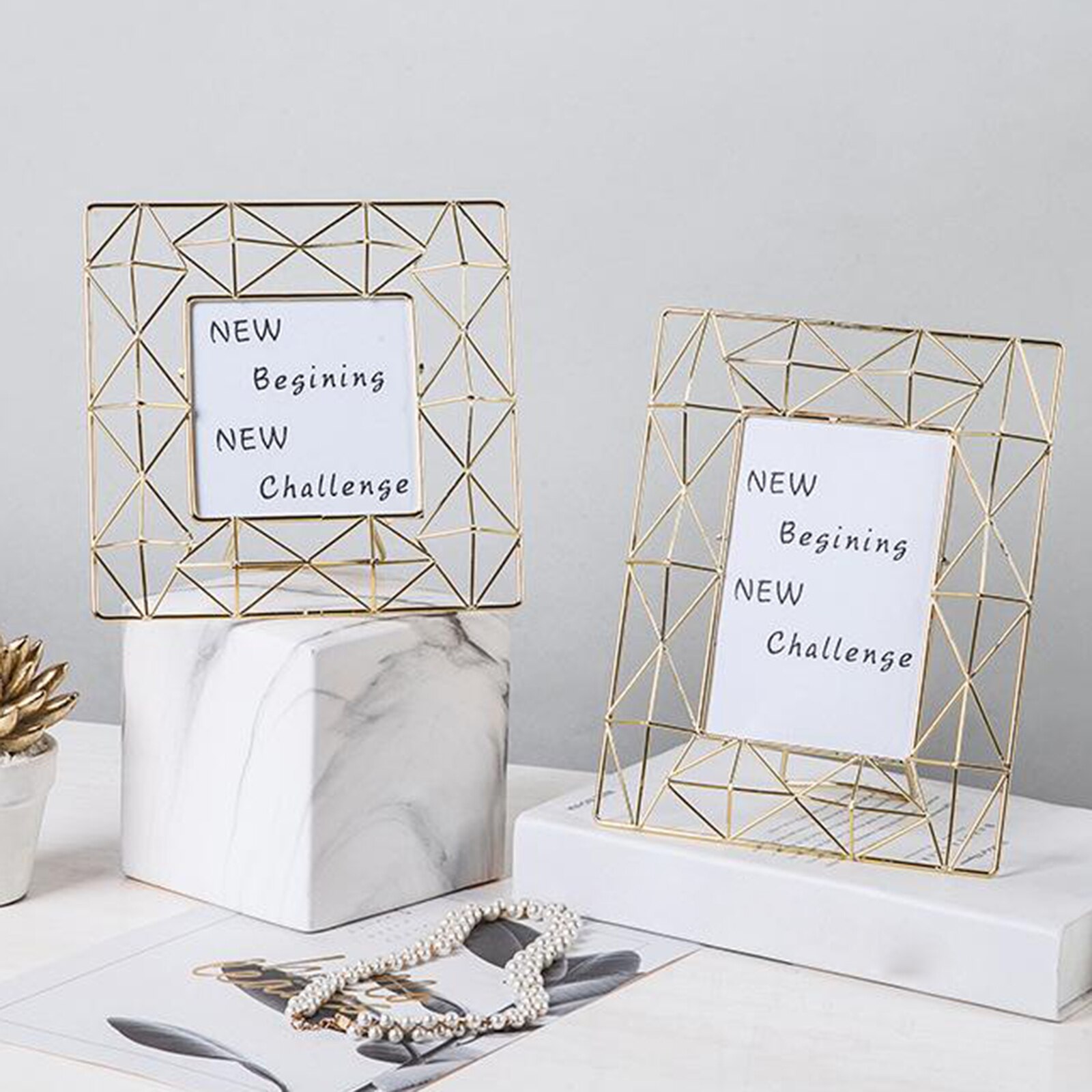 4x6 inch / 4x4 inch Picture Frames Display Pictures for Desk 4 inch black