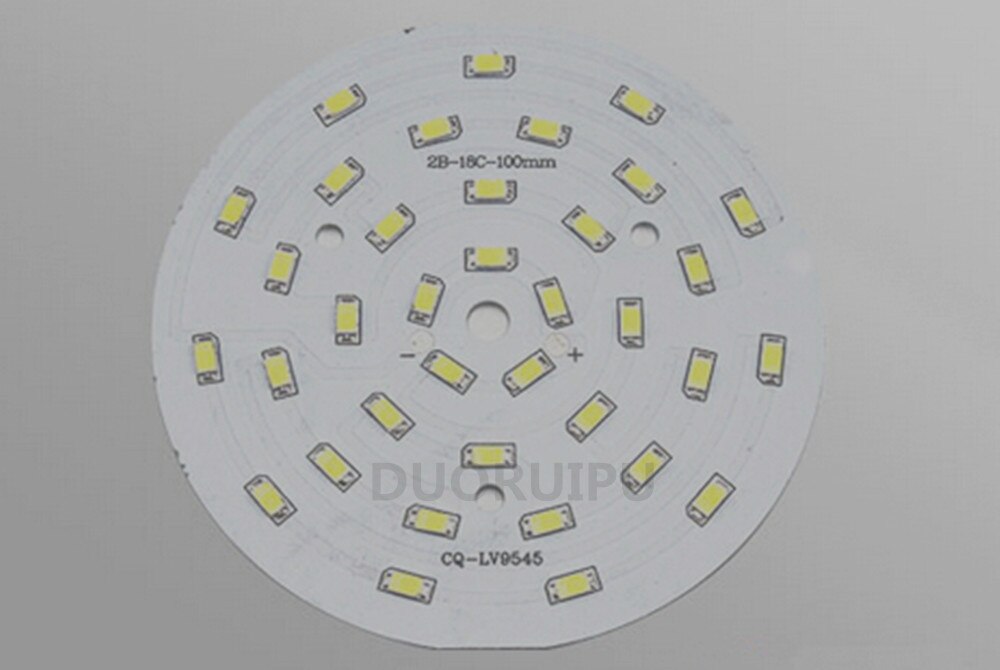 18w smd 5730 led cob chip lampe panel(plade) varm hvid/hvid 1980-2160lm pærer/spotlights 10 stk.