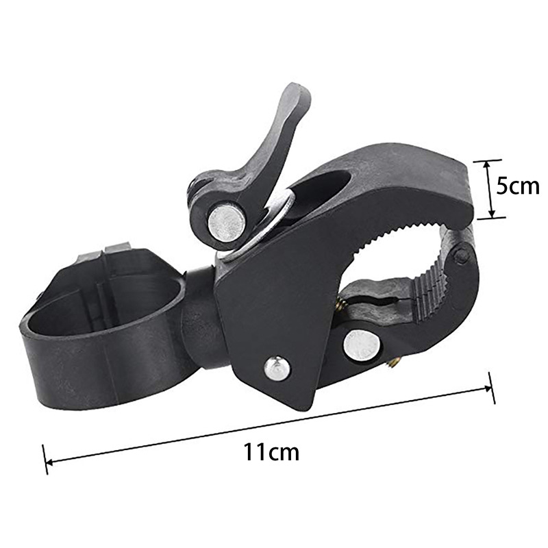 90/360 ° roterande ficklampa klämma cykel cykelstyre led-ficklampa ficklampa montering klämma hållare greppfäste cykelljusfäste