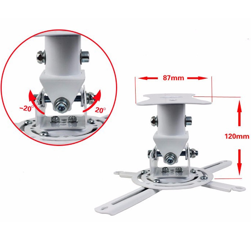 !! Universal LCD/DLP/LED Projector Ceiling Mount shorter Ceiling Bracket T717 !!
