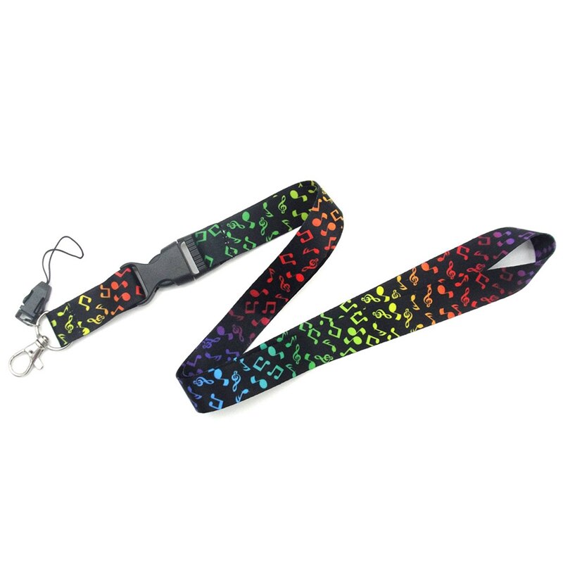 Lanyard For keys Neck Straps Hang Rope Student Card Working Card Music Note Printed Phone Mobile Lanyards Straps: MC