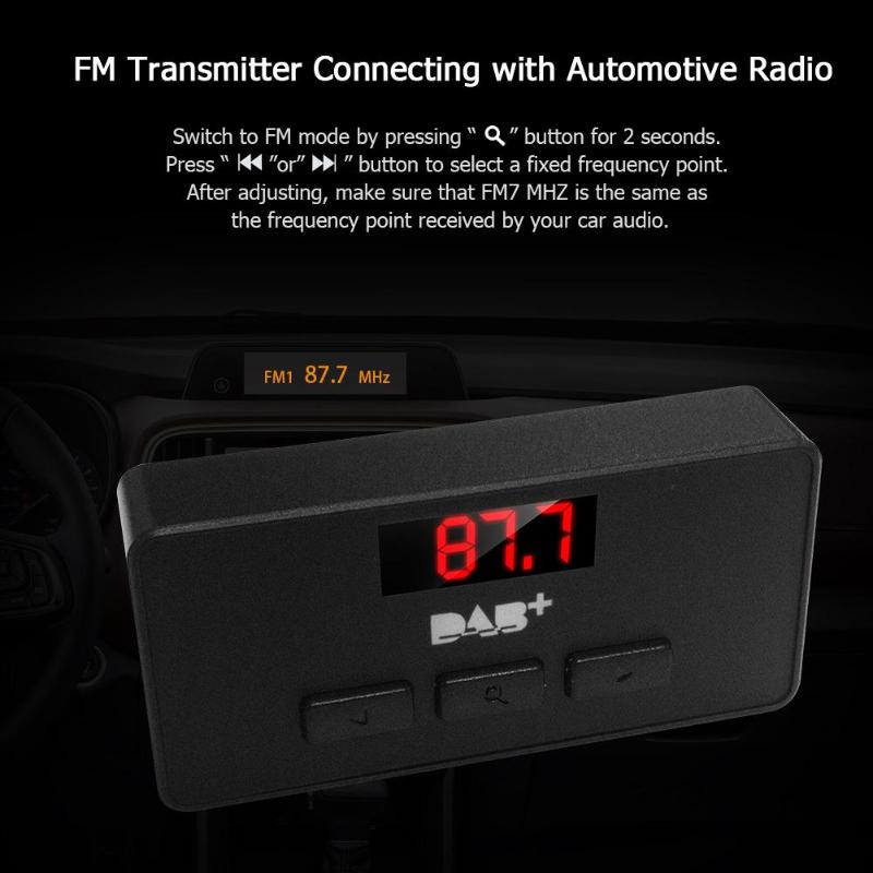 DAB/DAB + Digitale Box Radio Omroep Ontvanger FM Tuner voor Europese FM Radio Line Out FM Output Auto DVD Antenne Digitale Audio