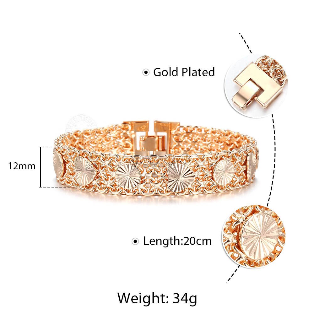 10mm 12mm Big 585 Rose Gold Link Chain Bracelet Double Weaving Rolo Cable Curb Bracelet for Men Women Jewelry LCBB01: CB42