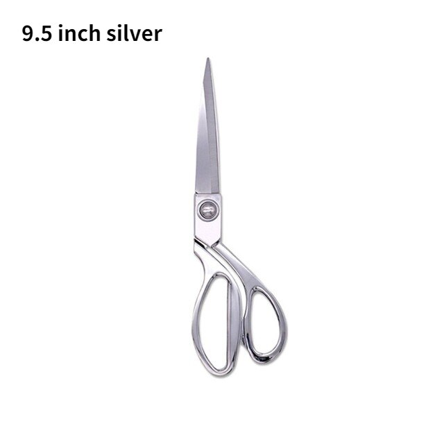 Maat Schaar Gegalvaniseerd Legering Rvs Grote Schaar 8/9/10 Inch Kleding Stof Schaar Naaien Schaar Leer: 9.5 inch silver