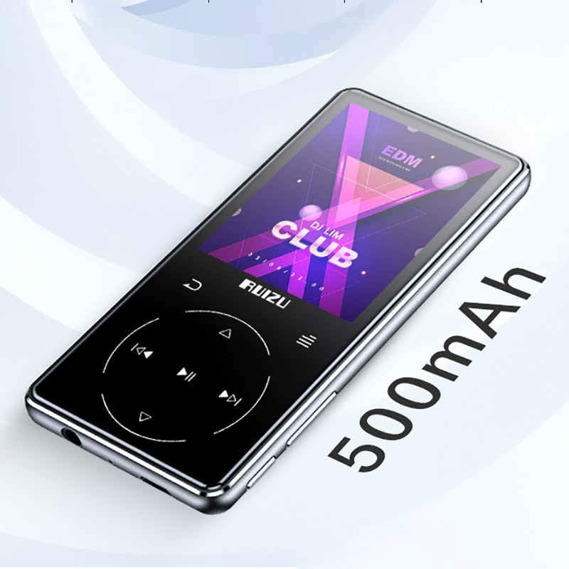 Nuovo Metallo RUIZU D16 Portatile Bluetooth Lettore MP3 Schermo da 2.4 pollici 8gb/16gb HiFi Giocatore di Musica di Sostegno FM, la registrazione, E-Book,Video