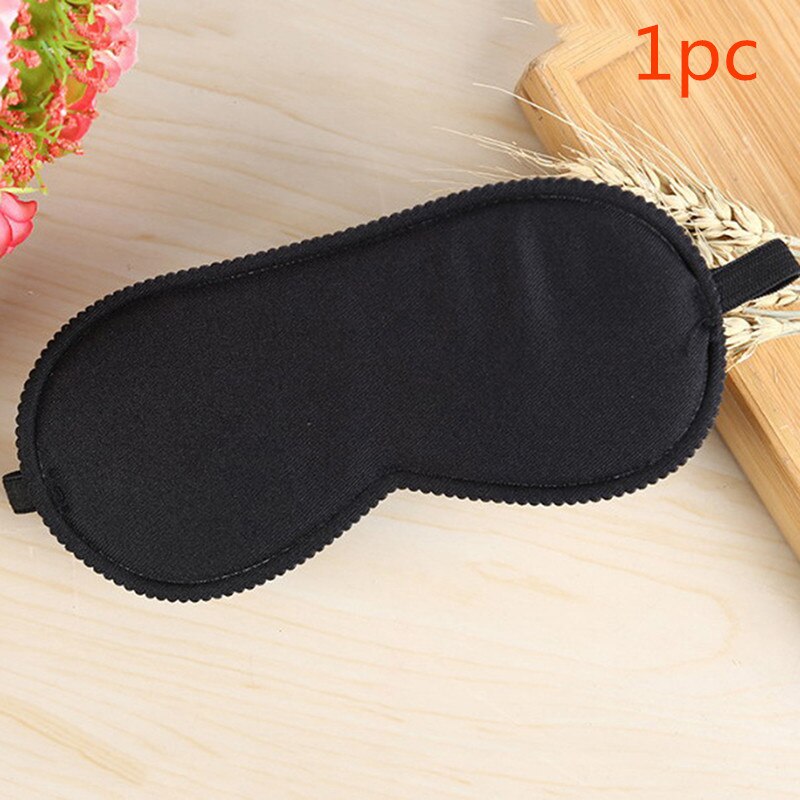 Soft Portable Eye Mask Black Fast Sleeping Eyeshade Cover Eye Masks Shade Patch Women Men Blindfold Travel Sleepmasker