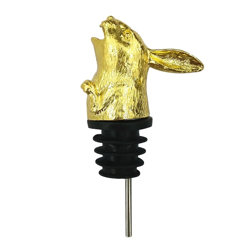Pasen Cartoon Bunny Wijn Flessenstop Schenktuit Leuke Konijn Zinklegering Bar Tool Voor Huis Keuken Bruiloft Champagne Drank: GD-1