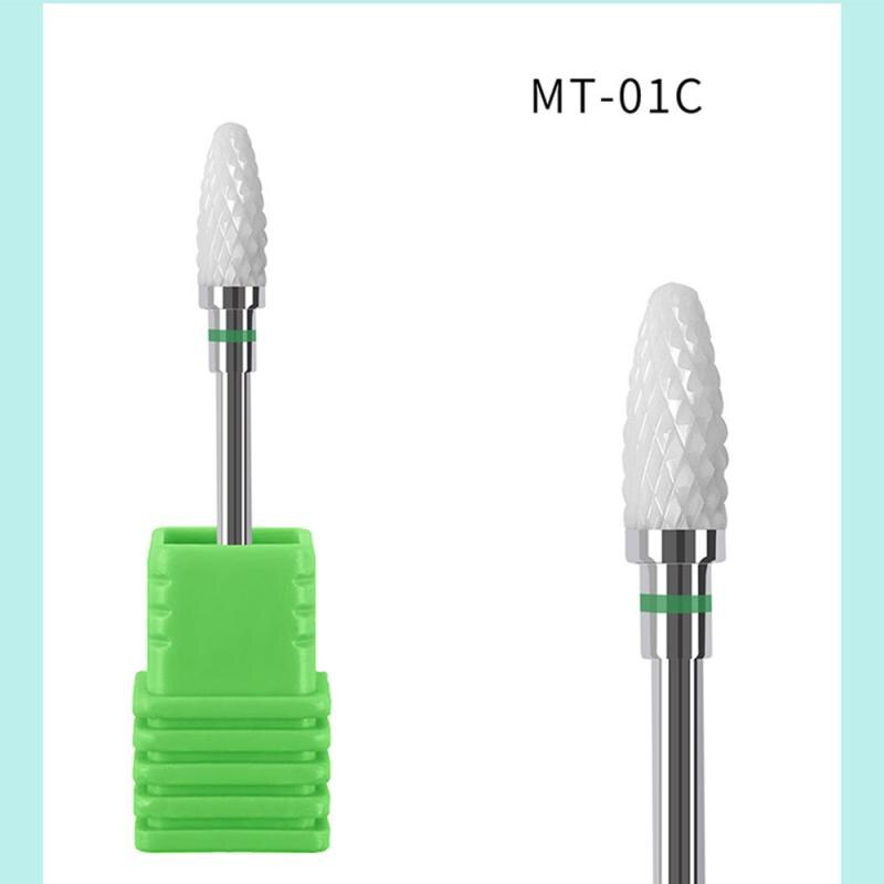 1 stk keramisk neglebor til elektriske manicure boremaskiner maskine neglefile buffere polerhoved nail art udstyr tilbehør