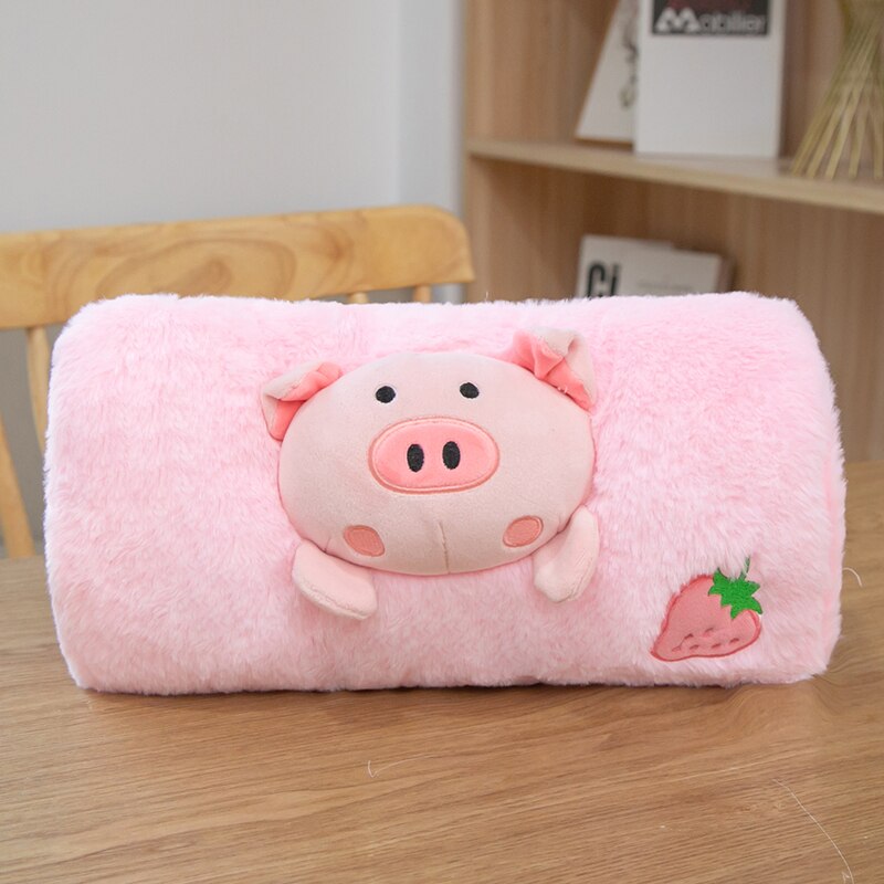 Peluche chauffe-main Kawaii pour filles, jouets en peluche doux, animaux, oreiller, poupée Fruit de dessin animé, de saint valentin pour enfants: strawberry