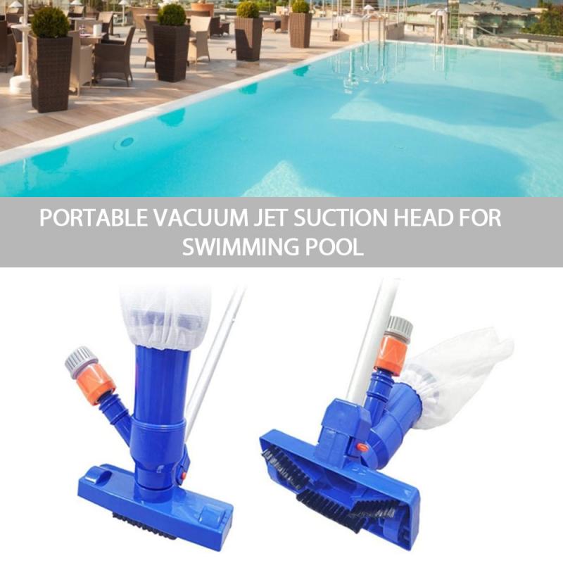 1pc poolgolv dammsugare bärbar pool rengöring verktyg med sughuvud spa akvarium pool botten dammsugare