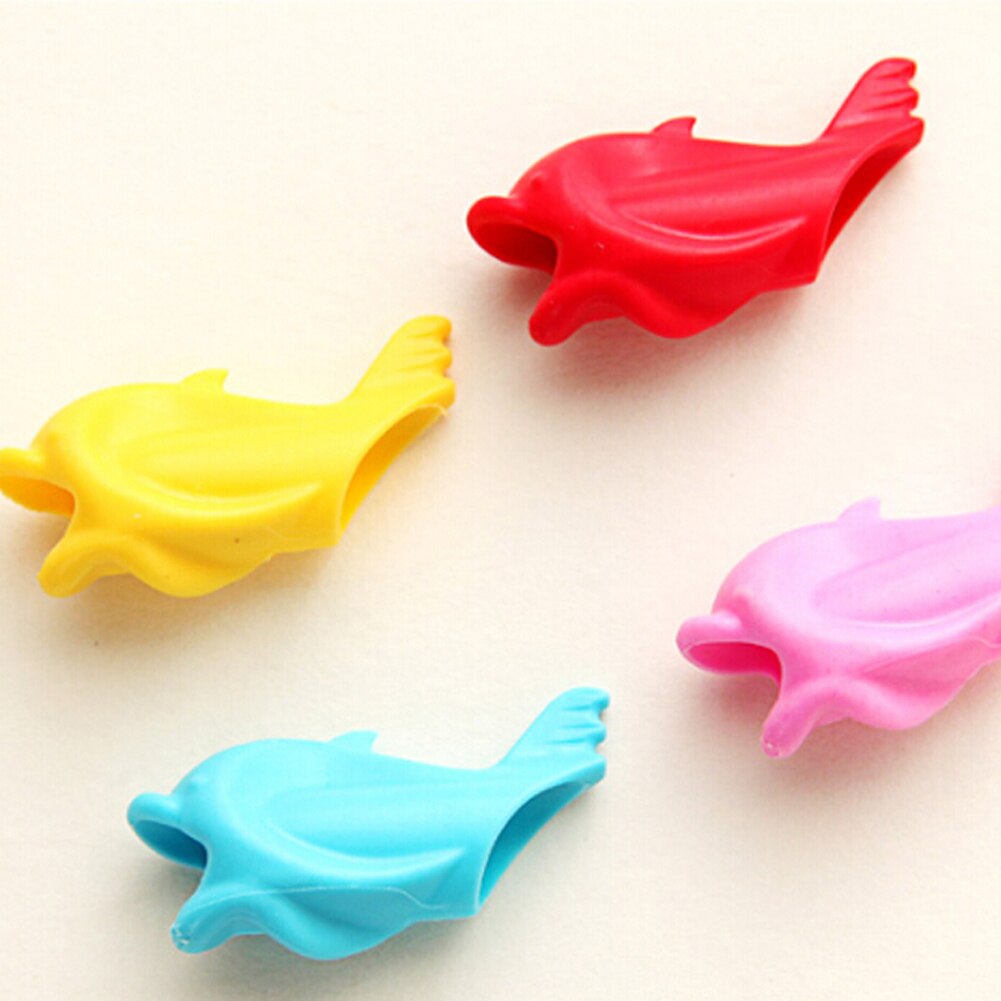 20 kpl/erä delfiini kala kirjoitusasennon korjauslaite kynän pitämiseen korjaus silikoni paperitarvikkeet lapsi opiskelija satunnainen väri