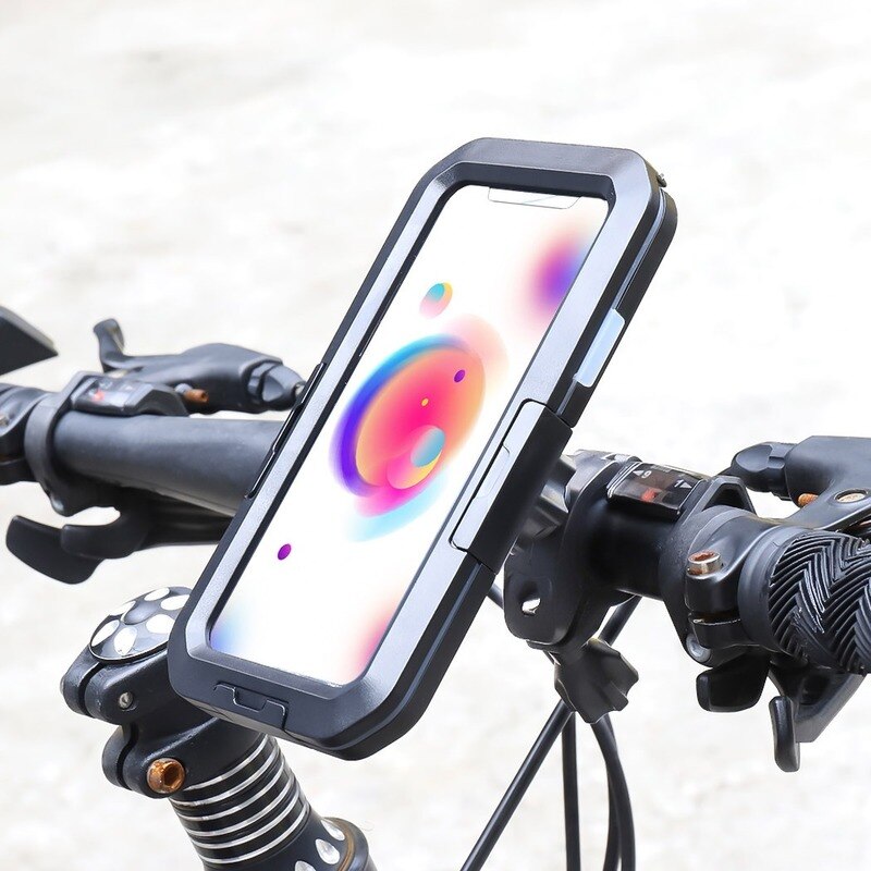 Vandtæt telefon taske cykel telefon holder universal mobiltelefon holder cykel styr clip stand gps monteringsbeslag