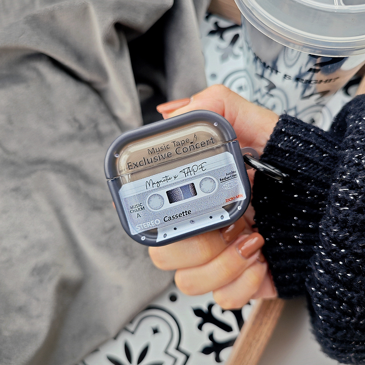 Retro Cassette AirPods Case Cover for 4th Gen 3rd Gen Pro 2 Shockproof Protective Anti-Scratch Anti Minimalist