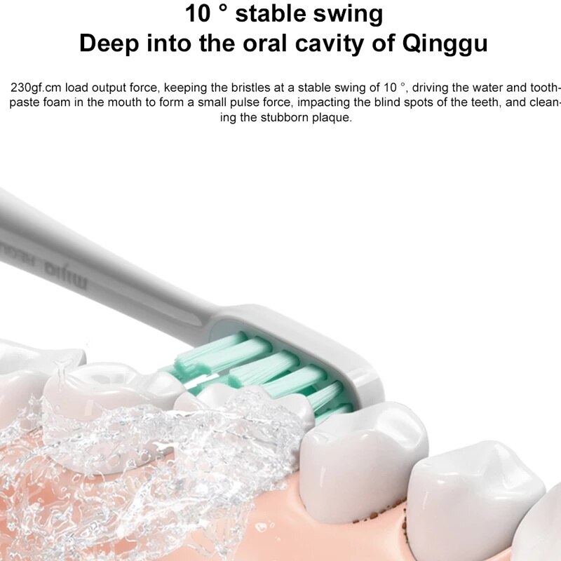 Xiaomi-cepillo de dientes eléctrico mijia T500, dispositivo dental sónico con vibración magnética de alta frecuencia, batería de larga duración, IPX7