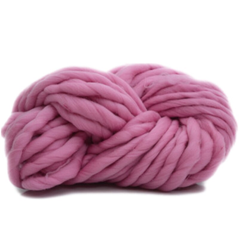 Håndstrikket Tæppe Garn - Super Tykt Chunky Garn - 250g pr. Parti: Lotusrosa
