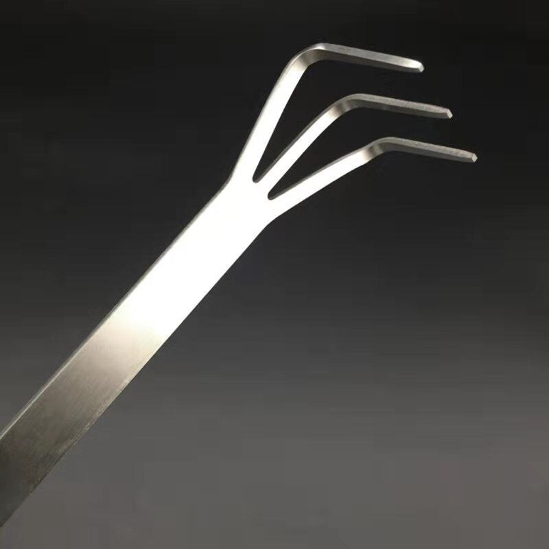 Portable Mini Stainless Steel Gardening Rake Bonsai Root Loosen Soil Spatula Multifunctional Garden Tool For Bonsai,Clean Debris