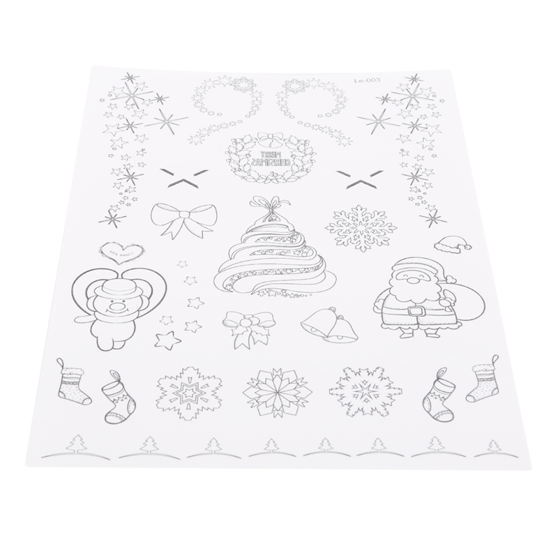 Party Decoratie 1 Pc Lichtgevende Tijdelijke Stickers Kerst Carnaval Party Nieuwjaar Decor Kerst Decoratie: Santa Claus