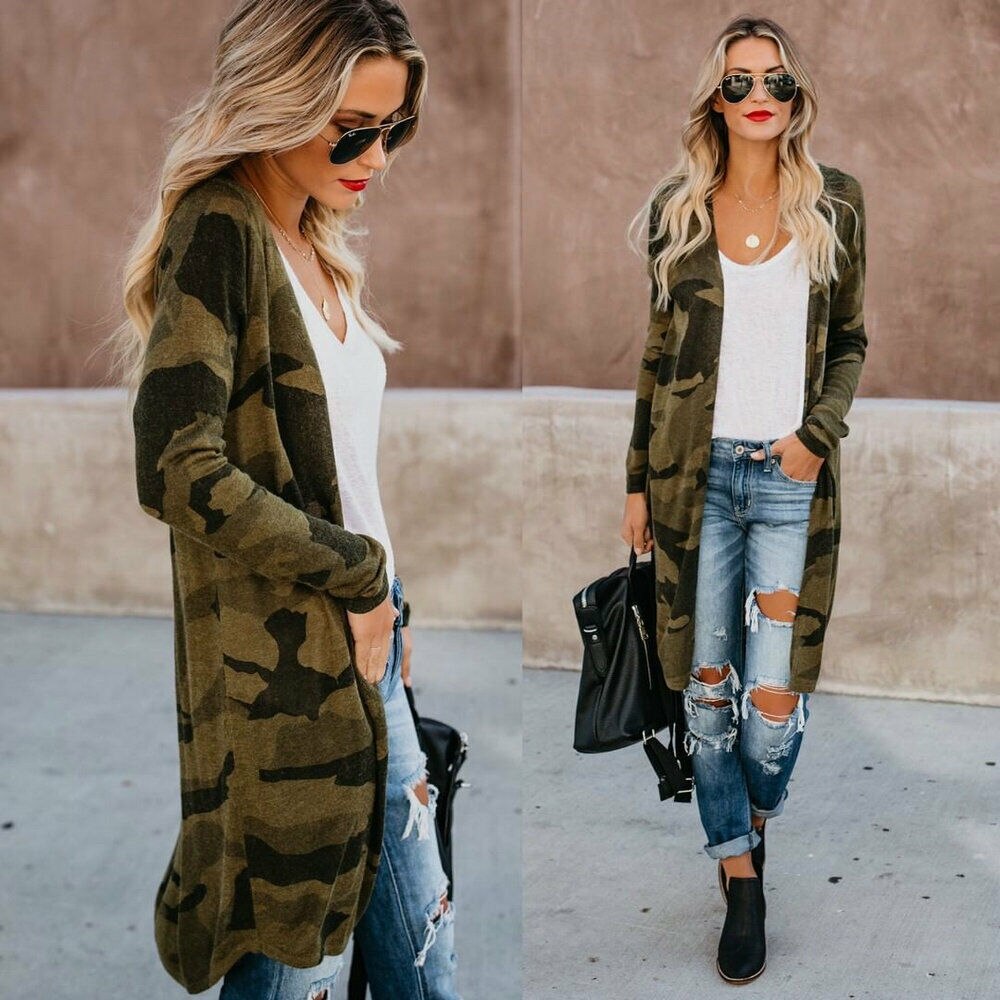 automne femmes léopard imprimé Kimono Cardigan hauts manteau veste ouvert décontracté à manches longues chandails Streetwear