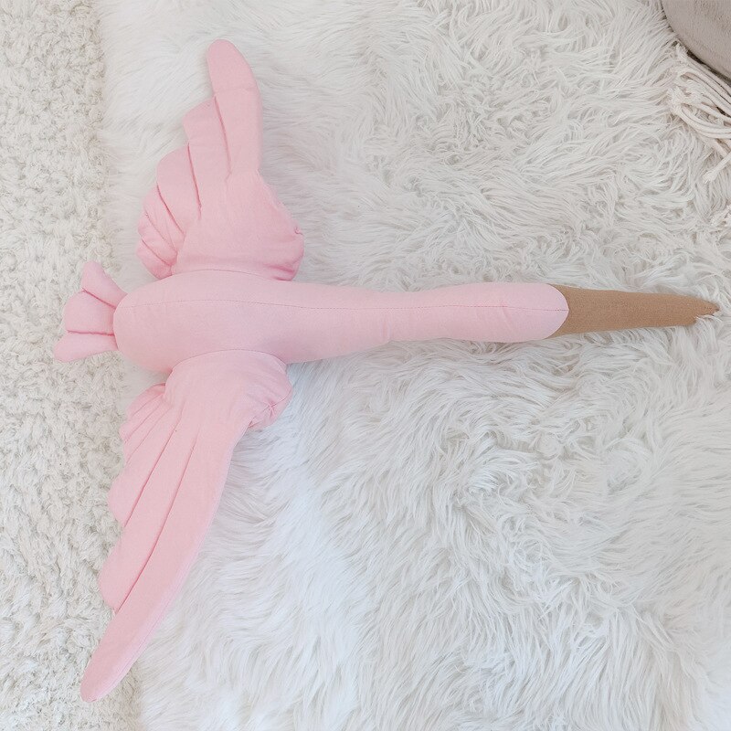 nordisch Stil Schwan Puppe Decke Hängen Dekor Gans Spielzeug Kind Baby Zimmer Stoff Kissen Zauberstab Dekor Handwerk Geburtstag Beruhigende puppe: Rosa