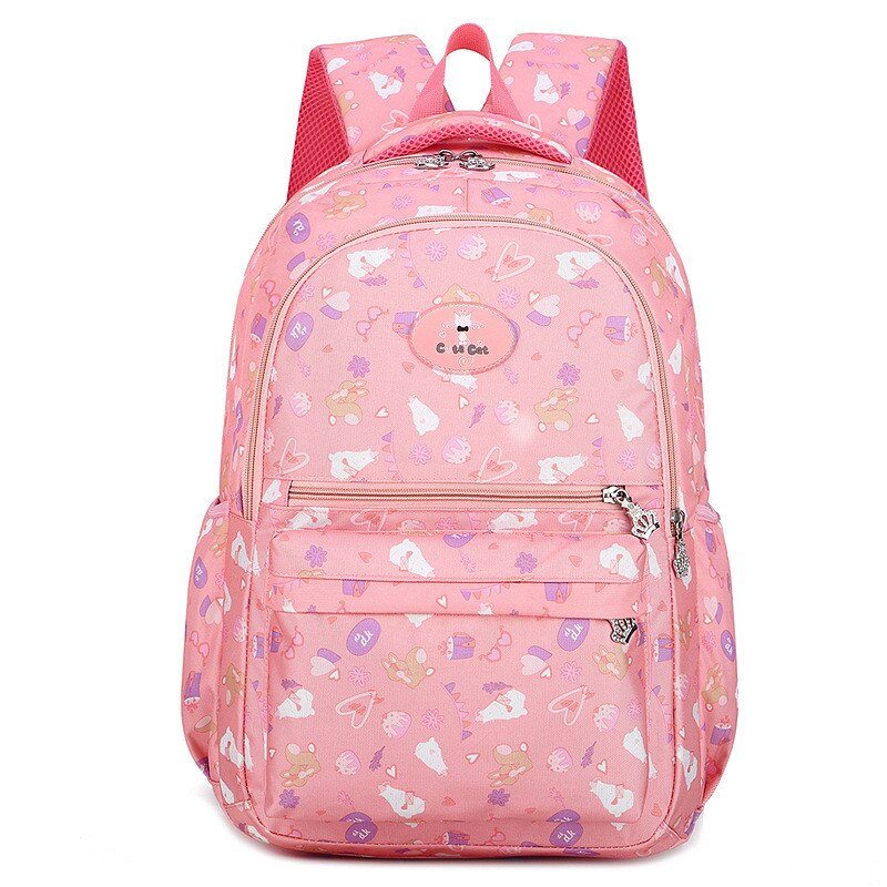 Enfants impression sacs à dos cartable étanche enfants sacs d'école pour filles sacs à dos scolaires durables enfants Mochila Infantil: pink