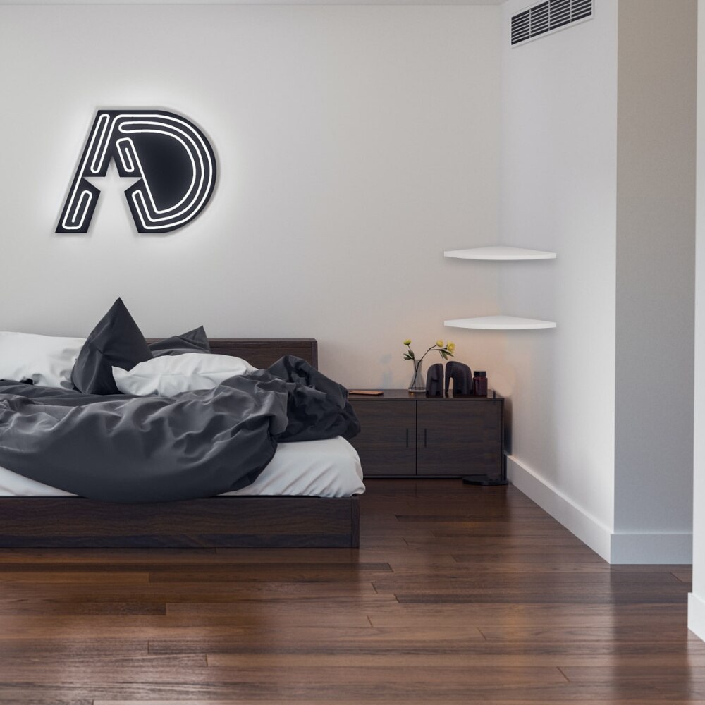 1 Set Wall Corner Shelf Durable Wall-mounted Space-saving Storage Rack for Bathroom Living Room: White