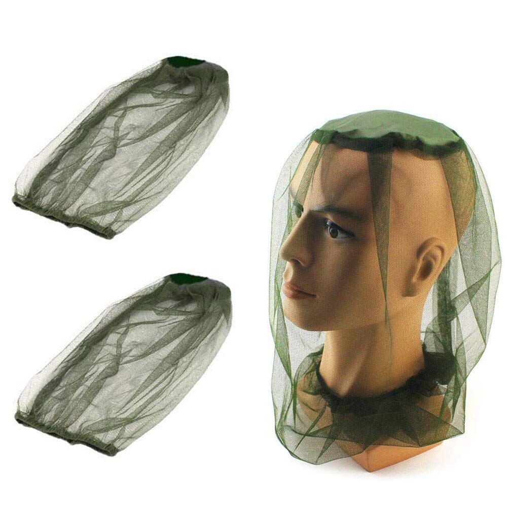 4 Pack Mosquito Head Net,Beekeeping Beekeeper Face Protector,Lightweight Face Mesh Head Cover Insect Repellent Netting Fly Scr