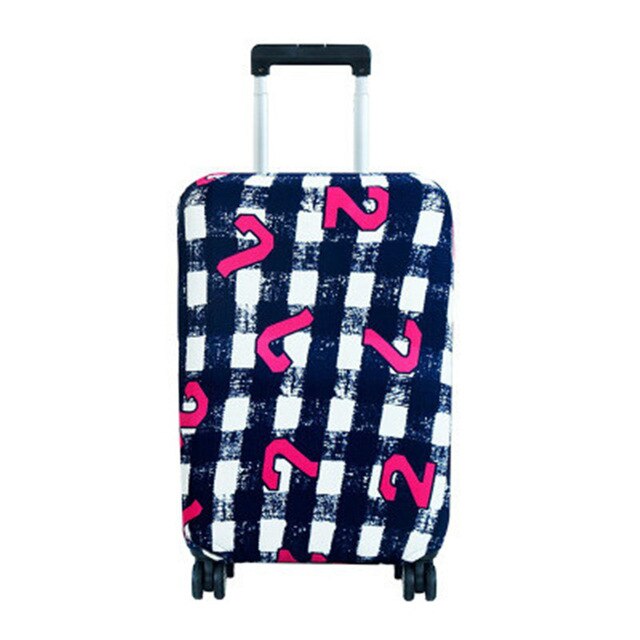 ASSEZSAC Colorful Travel Luggage Cover Protective Suitcase Cover Trolley Case Travel Accessories Luggage Dust Cover 22-28 Inch: p4 / 24inch