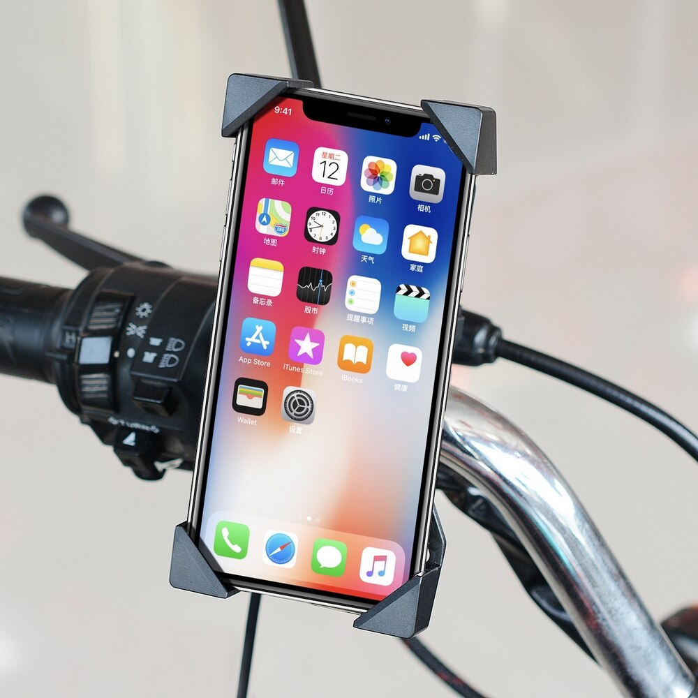 One-click second lock motorcycle car mobile phone USB charging stand and suitable for a variety of motorcycle models.