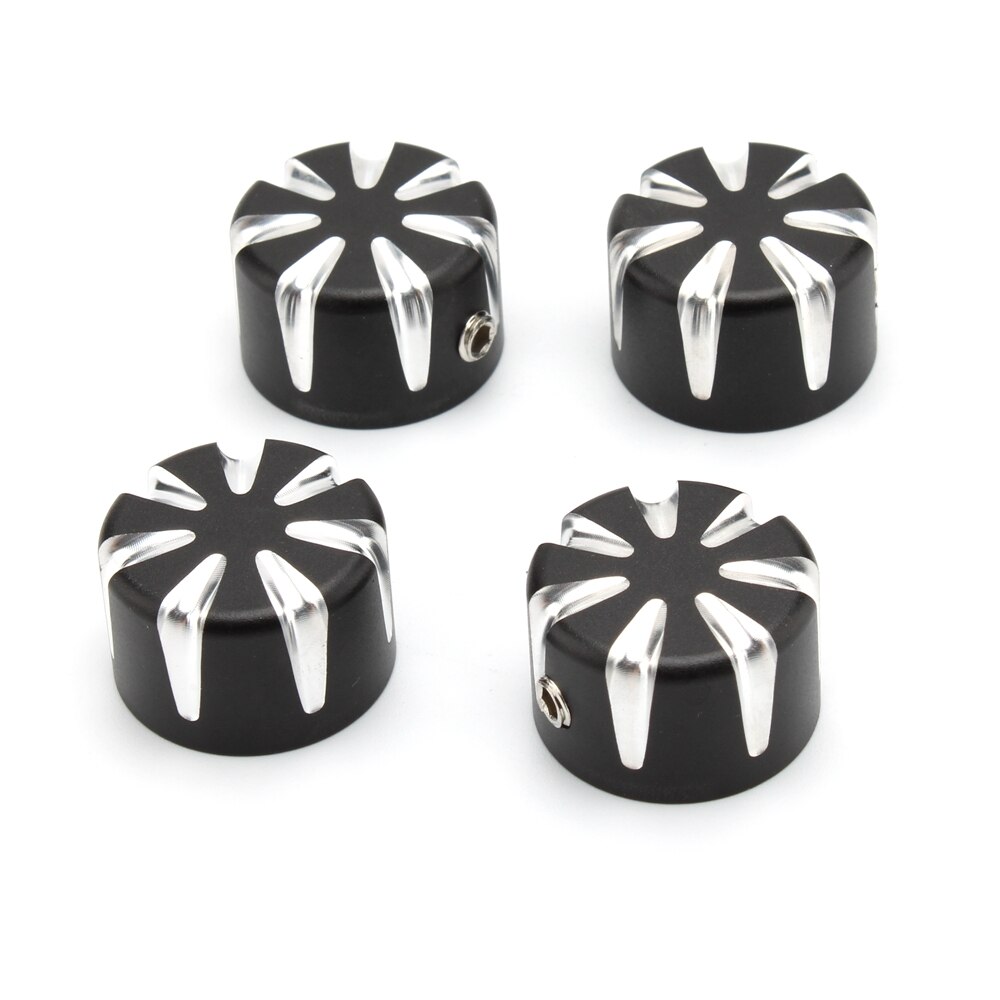 4 pçs vela de ignição parafusos cabeça usinada tampas parafusos porca capa para triumph bonneville t120 preto thruxton r rua twin cup scrambler: CINZA