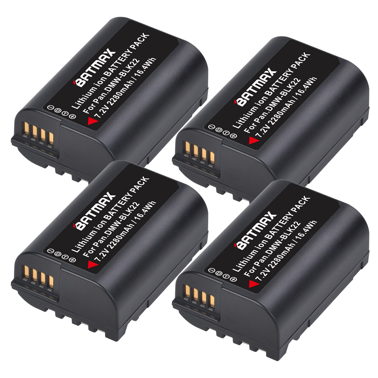 Batmax-batería recargable para cámara Panasonic LUMIX DMW-BLK22 GH5, 7,2 V, 2280mAh, DC-S5, BLK22