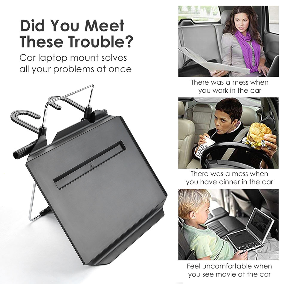 Universal Food Tray Folding Dining Table in Car Laptop Desk Notebook Stand Pallet Folding Table Auto Interior Dining Table